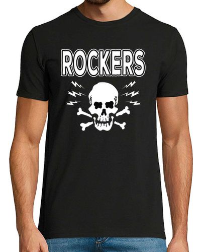 Camiseta Camiseta Rocker Rockabilly Music Skull Greaser Rock N Roll Bikers - latostadora.com - Modalova