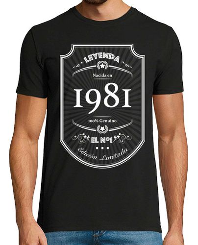 Camiseta Leyenda Nacida en 1981 - latostadora.com - Modalova