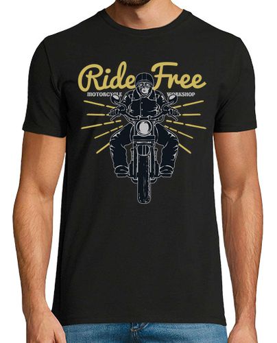 Camiseta Camiseta Biker Retro Motorcycle Ride Free Vintage Bikers Rockers - latostadora.com - Modalova