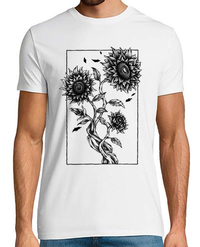 Camiseta Camiseta Girasoles Dibujo Arte Planta Flores Campo laTostadora - latostadora.com - Modalova