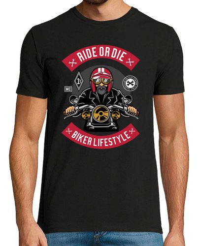 Camiseta Camiseta Biker Retro Vintage Motorcycle Bikers Motos Moteros laTostadora - latostadora.com - Modalova