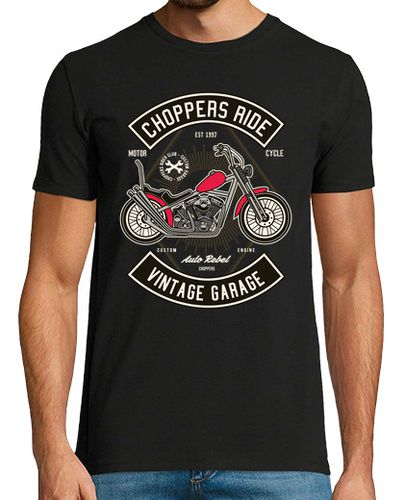 Camiseta Camiseta Biker Chopper Motos Retro 90s Motor Garage 1992 - latostadora.com - Modalova