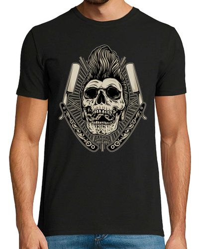 Camiseta Camiseta Rock Rockabilly Skull Vintage Rock N Roll Rockers Bikers Calaveras laTostadora - latostadora.com - Modalova