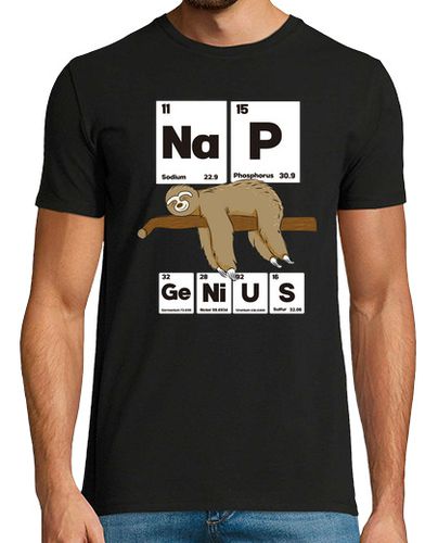 Camiseta Nap Genius Funny Sloth Chemistry Gift - latostadora.com - Modalova