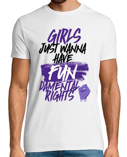Camiseta Girls just wanna FUNdamental Rights 4 - latostadora.com - Modalova