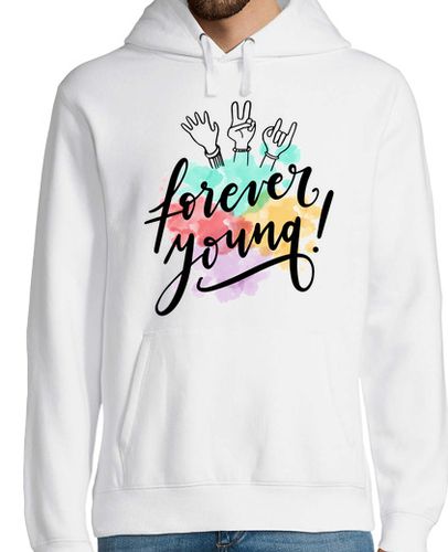 Sudadera Con Capucha Para Hombre Forever Young laTostadora - latostadora.com - Modalova