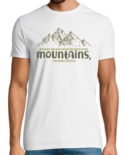 Camiseta Hombre Manga Corta The Voice of the Mountains laTostadora - latostadora.com - Modalova