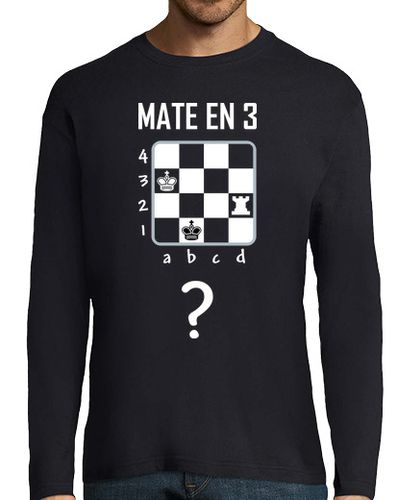 Camiseta Hombre Manga Larga Ajedrez - Mate en 3 laTostadora - latostadora.com - Modalova