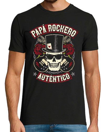 Camiseta Papá Rockero - latostadora.com - Modalova