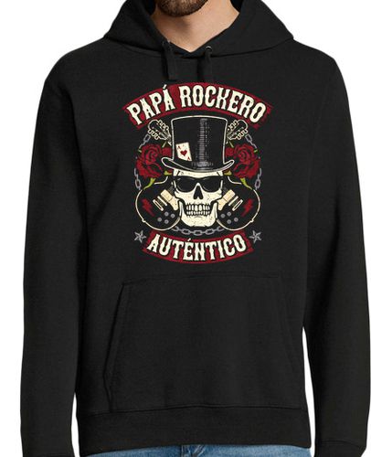 Sudadera Con Capucha Para Hombre Papá Rockero laTostadora - latostadora.com - Modalova