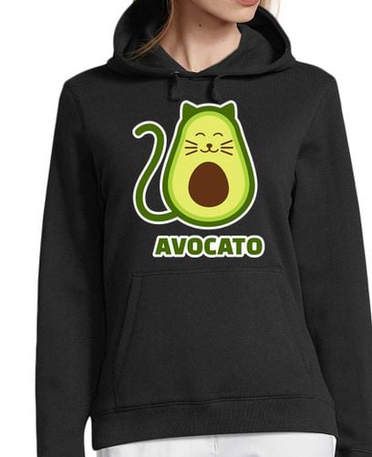 Sudadera Con Capucha Para Mujer gato de aguacate laTostadora - latostadora.com - Modalova