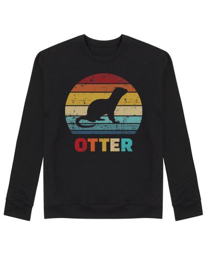 Sudadera Sin Capucha Unisex nutria vintage laTostadora - latostadora.com - Modalova