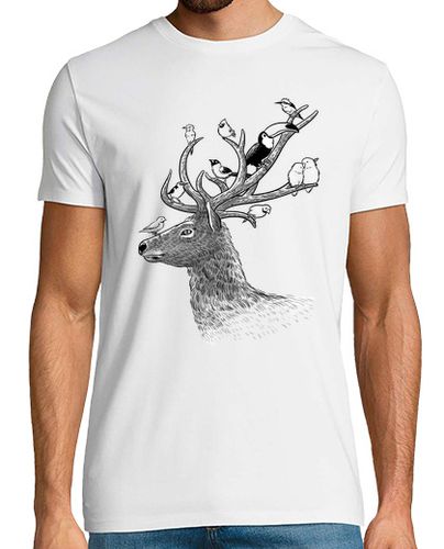 Camiseta Ciervo Hipster - latostadora.com - Modalova