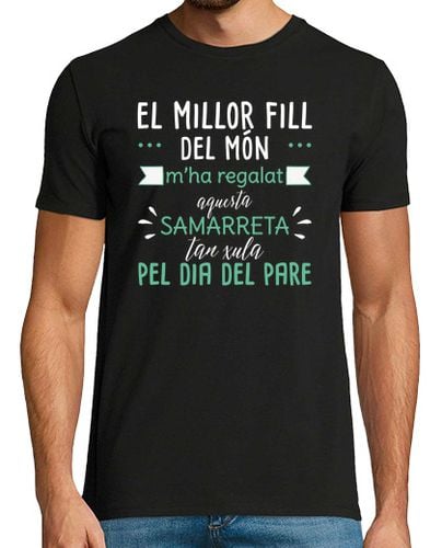 Camiseta Hombre Manga Corta Dia del pare, samarreta del millor fill del món laTostadora - latostadora.com - Modalova