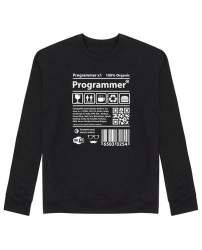 Sudadera Sin Capucha Unisex Programmer white laTostadora - latostadora.com - Modalova