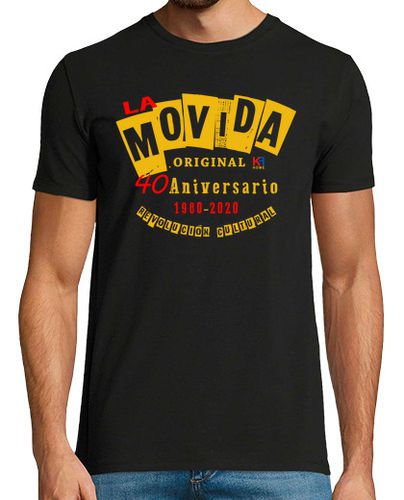 Camiseta Hombre Manga Corta La Movida 40 Aniversario 2 chico laTostadora - latostadora.com - Modalova