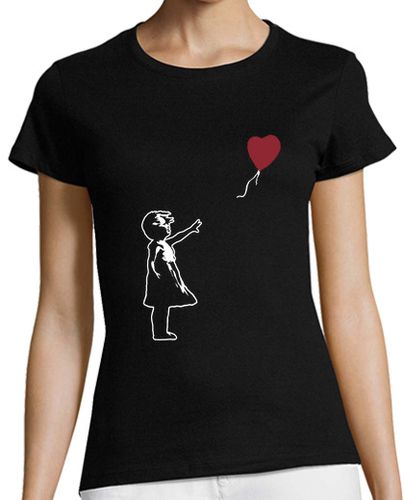 Camiseta mujer Girl With Balloon - There is Always Hope - Banksy - latostadora.com - Modalova