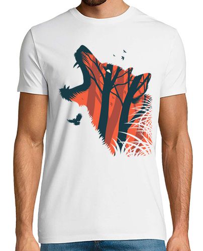 Camiseta Lobo naranja - latostadora.com - Modalova