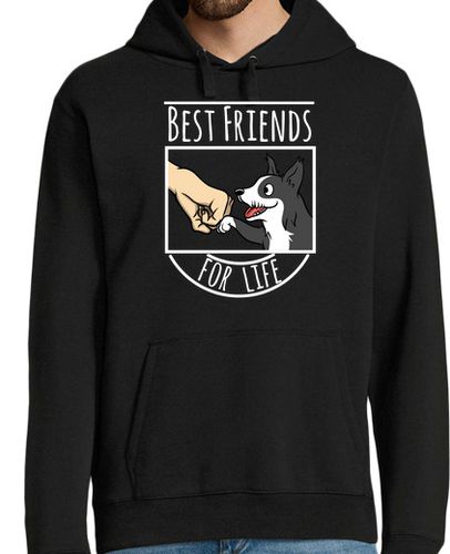 Sudadera Con Capucha Para Hombre Perro Border Collie Best Friends For Li laTostadora - latostadora.com - Modalova