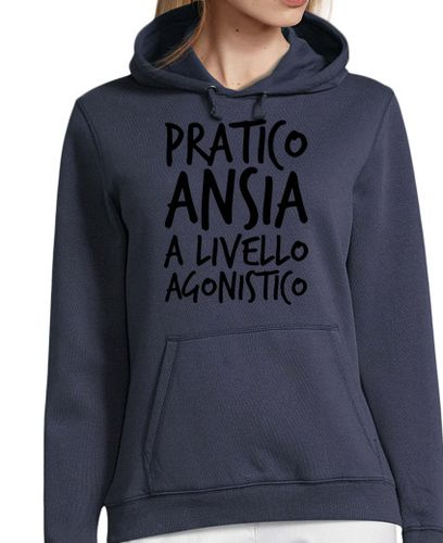 Sudadera Con Capucha Para Mujer ansiedad en un nivel competitivo laTostadora - latostadora.com - Modalova