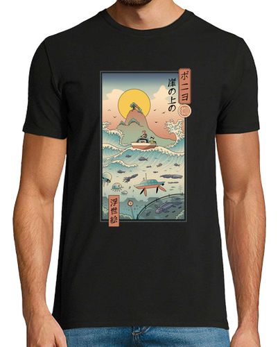 Camiseta Hombre Manga Corta ukiyo e by the sea shirt hombre laTostadora - latostadora.com - Modalova