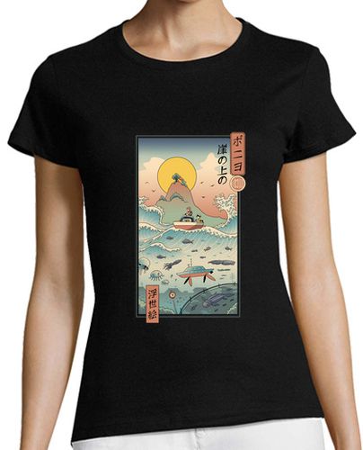 Camiseta mujer camisa ukiyo e by the sea mujer laTostadora - latostadora.com - Modalova