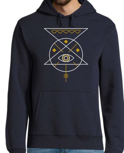 Sudadera Con Capucha Para Hombre ojo de la pirámide de geometría sagrada laTostadora - latostadora.com - Modalova