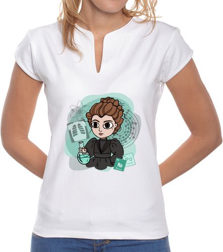 Camiseta Mujer Cuello Mao Marie Curie laTostadora - latostadora.com - Modalova