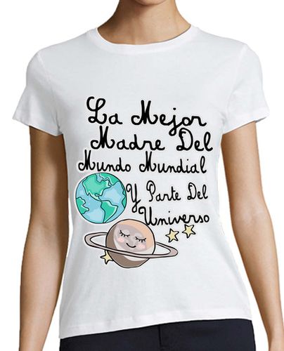 Camiseta Mujer Manga Corta CoolTee. mejor madre del universo. la Tostadora laTostadora - latostadora.com - Modalova