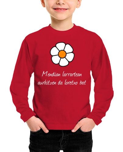 Camiseta Niño Manga Larga Mendian loretxoa laTostadora - latostadora.com - Modalova