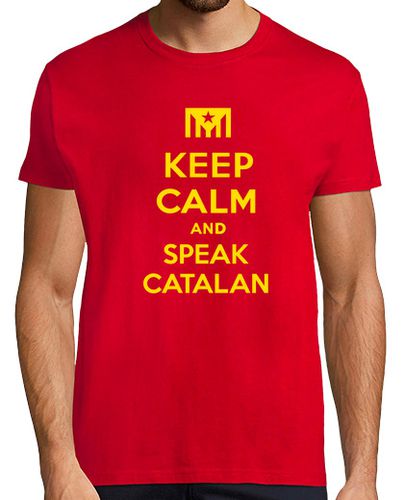 Camiseta Samarreta Keep Calm and Speak Catalan 2 laTostadora - latostadora.com - Modalova