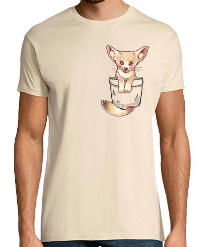 Camiseta Hombre Manga Corta pocket cute fennec fox - camisa para hombre laTostadora - latostadora.com - Modalova