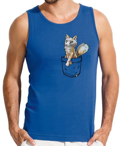 Camiseta Hombre Sin Mangas pocket cute corsac fox - camiseta de tirantes para hombre laTostadora - latostadora.com - Modalova