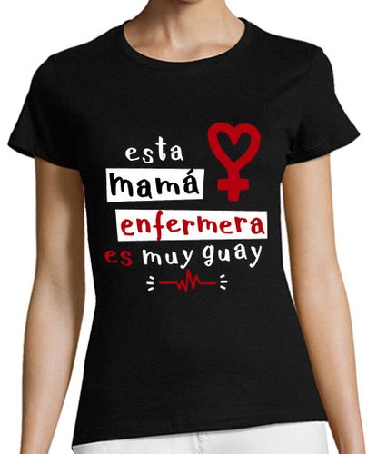 Camiseta Mujer Manga Corta Mamá Enfermera laTostadora - latostadora.com - Modalova