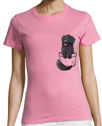 Camiseta mujer bolsillo lindo perro terranova - camisa de mujer - latostadora.com - Modalova