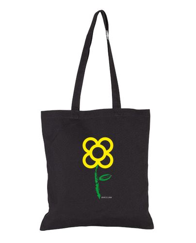 Bolsa Flor Panot Barcelona Amarillo fondo osc laTostadora - latostadora.com - Modalova