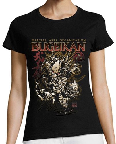 Camiseta Mujer Manga Corta CAMISETA MUJER OFICIAL NEGRA BUGEIKAN DRAGON laTostadora - latostadora.com - Modalova