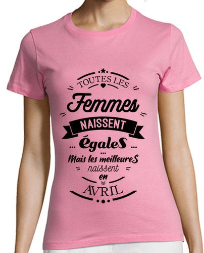 Camiseta mujer todas las mujeres nacen igual abril laTostadora - latostadora.com - Modalova