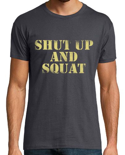 Camiseta Hombre Manga Corta Shut up and squat gold laTostadora - latostadora.com - Modalova