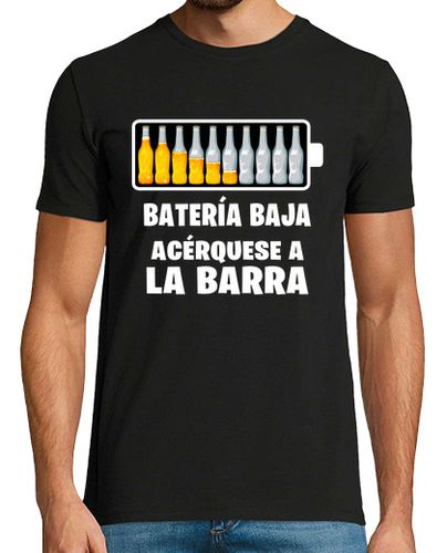 Camiseta Cerveza Batería Baja Cargador Cervezas Regalo Alcohol Beer - latostadora.com - Modalova