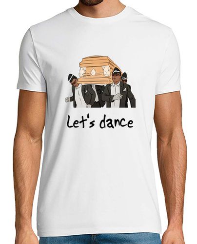 Camiseta Camiseta meme Coffin Dance, baile del ataud, manga corta en color blanco - latostadora.com - Modalova