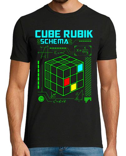 Camiseta Cubo Friki De Rubik Esquema Retro 80 Regalo Friki Geek - latostadora.com - Modalova