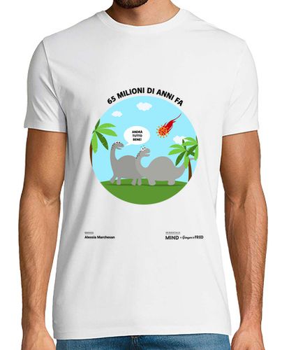 Camiseta alessiamarchesan - humor prehistórico - latostadora.com - Modalova