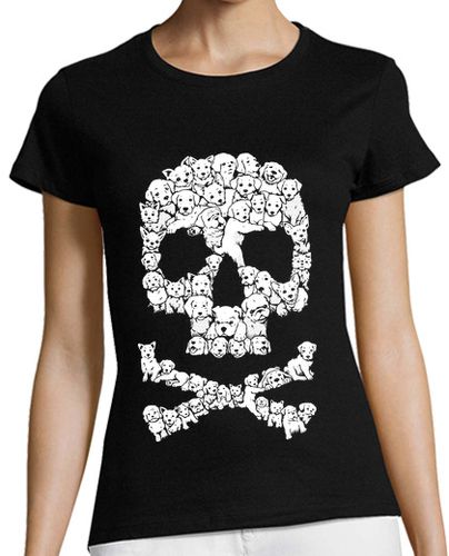 Camiseta mujer Calavera Pirata Perritos Skull Animales Regalo Perros - latostadora.com - Modalova