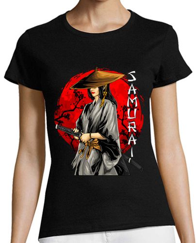Camiseta mujer Gheisa Samurai Katana Ninja Japón Artes Marciales - latostadora.com - Modalova