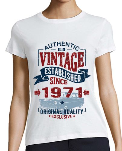 Camiseta mujer vintage desde 1971 - latostadora.com - Modalova