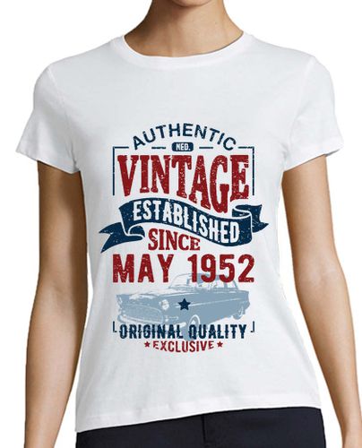Camiseta mujer vintage desde mayo de 1952 - latostadora.com - Modalova