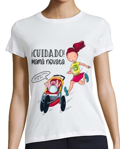 Camiseta Mujer Manga Corta Mamá novata laTostadora - latostadora.com - Modalova