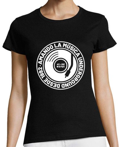 Camiseta mujer AS DE COPAS DJ Logo M - latostadora.com - Modalova