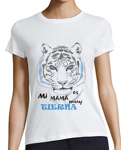 Camiseta mujer Mi mamá es muy tierna, chica - latostadora.com - Modalova